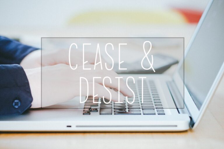 I’ve Received a Cease and Desist Letter, What Should I Do? - MMW Trademarks